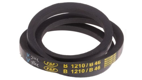 Pas napędowy, profil B, materiał: PET, guma, 17mm x 11mm x 1.17m, RS PRO