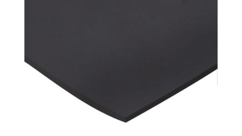 Arkusz gumy, Czarny, 1.5g/cm³, 1m x 600mm x 6mm, RS PRO
