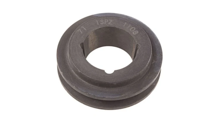 Krążek, śr. całkowita: 75mm, śr. otworu: 28mm, l. rowków: 1, Żeliwo, stal