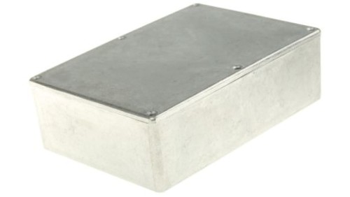 Obudowa ekranowana Srebrny IP66 Neopren, 171.9 x 120.9 x 55mm, RS PRO