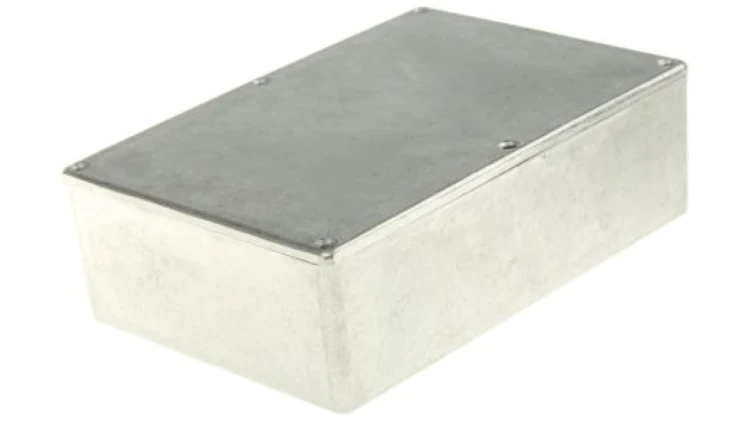 Obudowa ekranowana Srebrny IP66 Neopren, 171.9 x 120.9 x 55mm, RS PRO