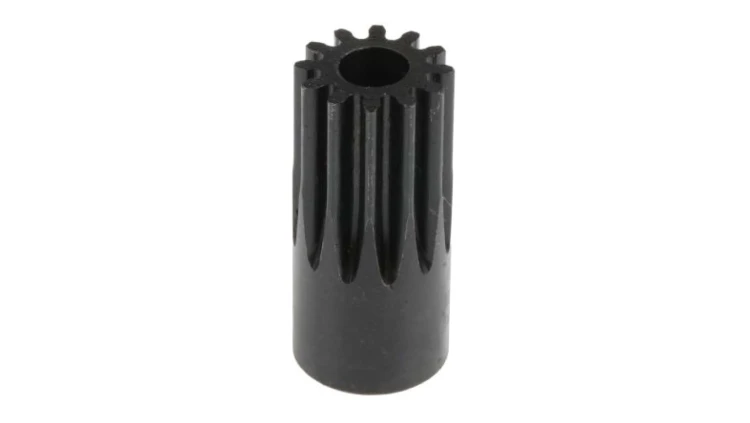 Koło zębate walcowe, moduł: 1, l.zębów: 12, śr. piasty: 14mm, śr. otworu: 6mm, Stal