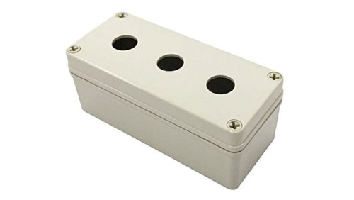 Obudowa kasety sterowniczej, Ø 22mm, 3-otworowa, IP66, RS PRO