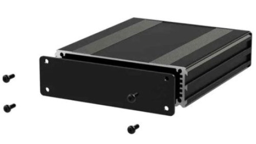 Obudowa urządzeń elektronicznych, Aluminium, Czarny, 80 x 108.5 x 30mm, RS PRO