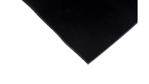 Arkusz gumy, Czarny, 1.5g/cm³, 1m x 600mm x 3mm, RS PRO