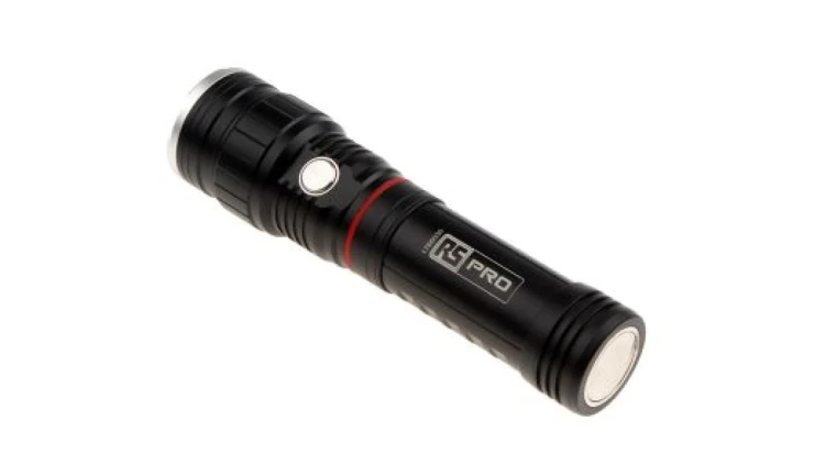 Latarka LED akumulatorowa zasięg 100 m, jasność , jasność 250 lm, 440 lm RS PRO 367g Nie