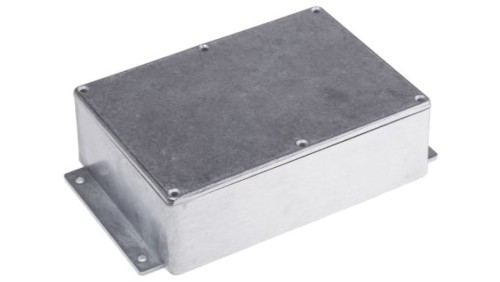 Obudowa ekranowana Srebrny z kołnierzem IP65 Neopren, 201.7 x 121.2 x 55.3mm, RS PRO