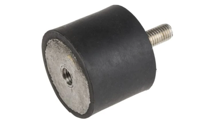 Mocowanie antywstrząsowe, M10, Ø 50mm, materiał: Guma naturalna 60Shore A, RS PRO