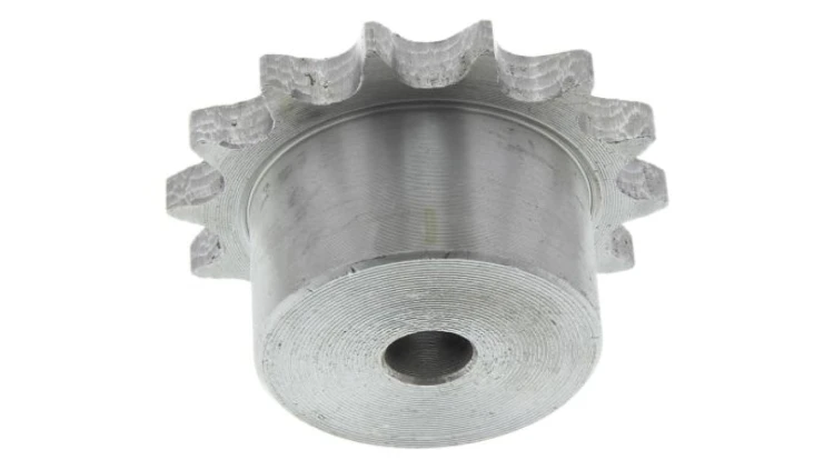 Koło łańcuchowe drabinkowe, 14 zębów, 08B-1, Pilot, śr otworu: 12mm, śr toczna: 57.07mm, Stal