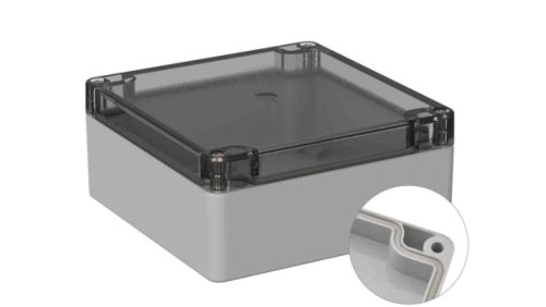 Obudowa ogólnego użytku ekranowana Szary IP66 Silikon, 120 x 122 x 55mm, RS PRO 5U2