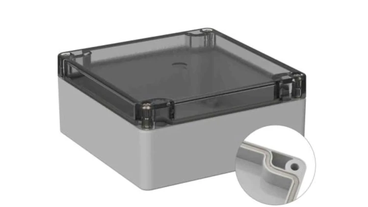 Obudowa ogólnego użytku ekranowana Szary IP66 Silikon, 120 x 122 x 55mm, RS PRO 5U2