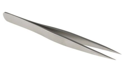Pęseta, dł. 90, antymagnetyczna, materiał: Stal nierdzewna, RS PRO