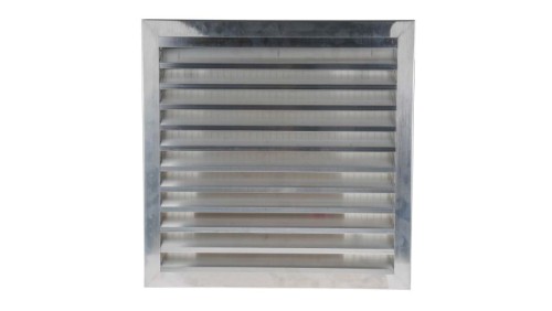 Żaluzja do wentylatorów, Srebrny, Aluminium, 501 x 501mm 32mm