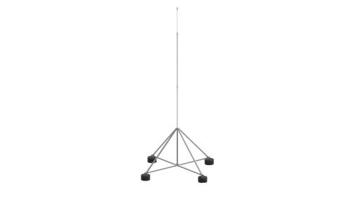 Maszt izolowany na czworonogu do zwodów poziomych wysokich 5m aluminium/ocynk ogniowy 65.5 AL/OG IZ 2P CZ 65325092