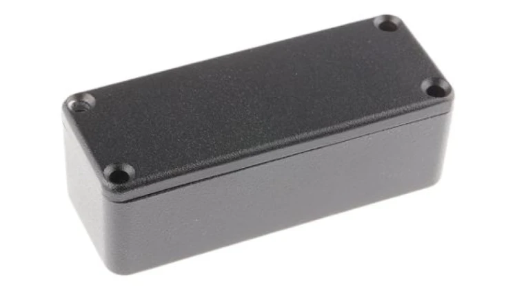 Obudowa ekranowana Czarny, 89.1 x 35 x 30.3mm, RS PRO