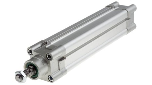 Siłownik profilowy, dwustronnego działania, CDEM Ø 40mm, skok 160mm, z amortyzacją elastyczną, RS PRO
