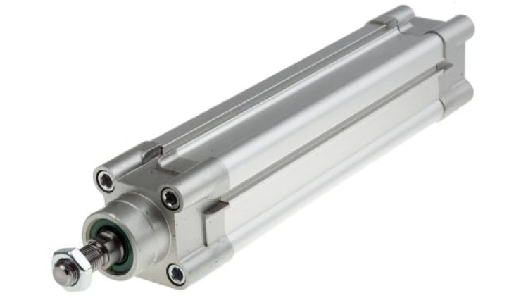 Siłownik profilowy, dwustronnego działania, CDEM Ø 40mm, skok 160mm, z amortyzacją elastyczną, RS PRO