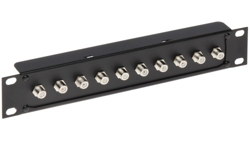 Gniazdo dystrybucyjne 10x Gniazdo F Rack 10 G-10F/R10