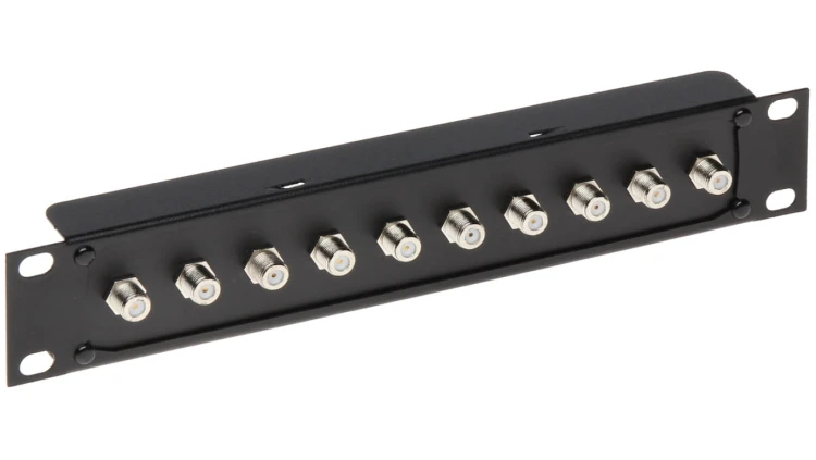 Gniazdo dystrybucyjne 10x Gniazdo F Rack 10 G-10F/R10