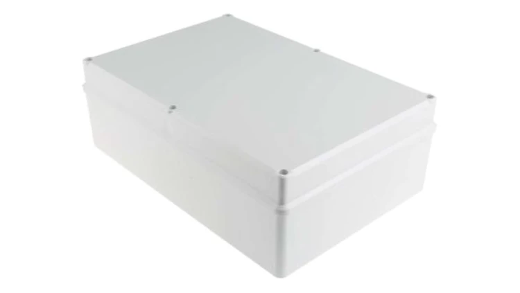 Obudowa ekranowana Szary IK09, IP65 Silikon, 283 x 193.2 x 96.7mm, RS PRO