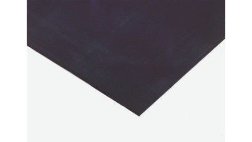 Arkusz gumy, Czarny, 1.4g/cm³, 1m x 600mm x 12mm, RS PRO