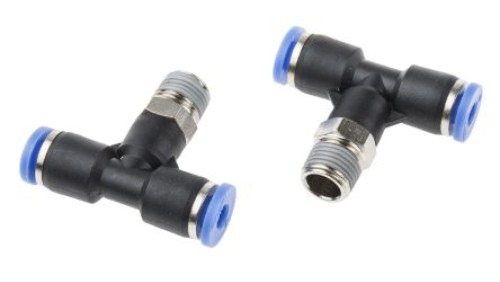 Adapter gwintowany teowy typu gwint – rura, 10 barów