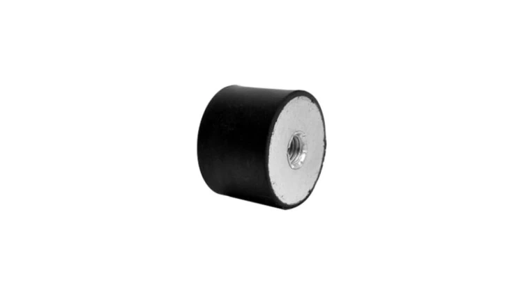 Nóżka z gwintem, M10, Ø 50mm, materiał: Guma, stal 60Shore A, RS PRO