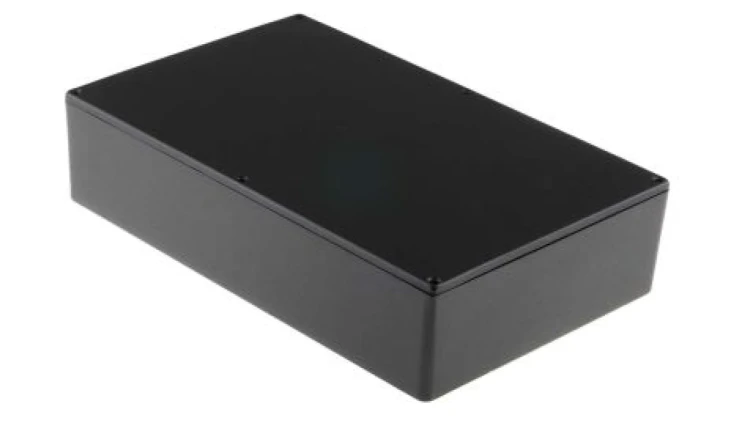 Obudowa ekranowana Czarny, 275 x 175 x 65.5mm, RS PRO