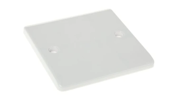 Mocowanie elektroinstalacyjne, kolor biały, 1-krotna, materiał UF, 85.6 x 85.6 x 7.4mm, RS PRO