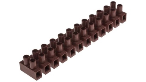 2.5mm² Złącze wtykowe do druku Ciemnobrązowy 12-żyłowe, Śruba, 450 V Montaż na kablu Tak