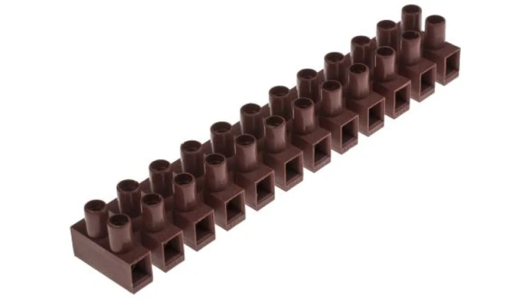 2.5mm² Złącze wtykowe do druku Ciemnobrązowy 12-żyłowe, Śruba, 450 V Montaż na kablu Tak