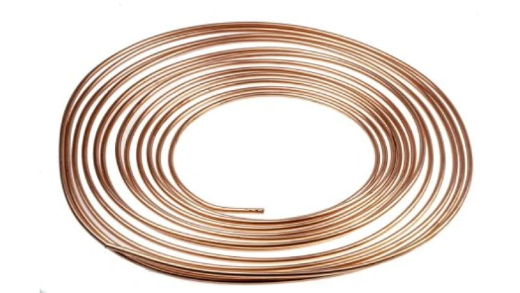 Rury miedziane, dł.: 10m, 138 bar, śr. wewn.: 3.4mm, śr. zewn.: 5mm
