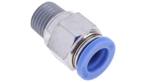 Adapter gwintowany prosty gwint – rura, 10 barów