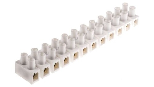 25mm² Złącze wtykowe do druku Biały 12-żyłowe, Wkręcane, 400 V