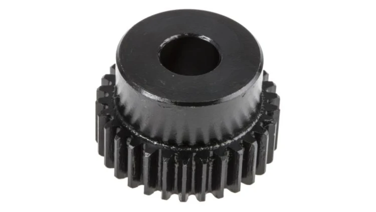 Koło zębate walcowe, moduł: 1, l.zębów: 30, śr. piasty: 25mm, śr. otworu: 10mm, Stal