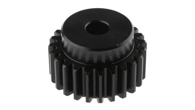 Koło zębate walcowe, moduł: 2, l.zębów: 24, śr. piasty: 38mm, śr. otworu: 12mm, Stal