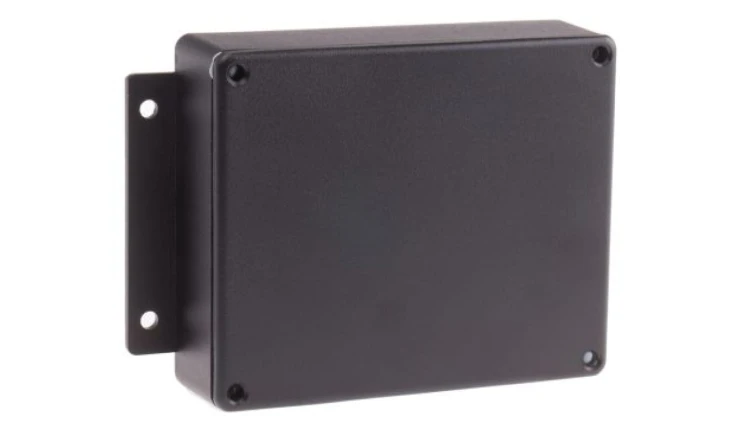 Obudowa ekranowana Czarny z kołnierzem IP66 Neopren, 139.8 x 89.7 x 55.2mm, RS PRO