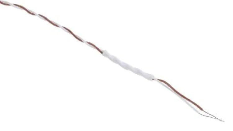 Termopara typ T do +350C 1m kabel 1m, Teflon PTFE Zgodność z RoHS