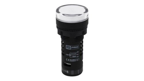 Lampka kontrolna w komplecie z układem testowym, Ø 22mm, IP65, RS PRO