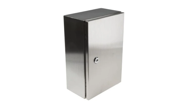 Szafka ścienna rozdzielcza, materiał: Stal nierdzewna typu 304, IP66, 400 x 500 x 250mm, RS PRO