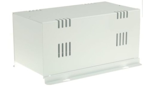Obudowa urządzeń elektronicznych wentylowana, Stal walcowana na zimno, biała, 257 x 130 x 112mm, RS PRO