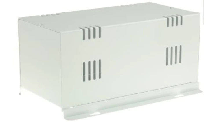 Obudowa urządzeń elektronicznych wentylowana, Stal walcowana na zimno, biała, 257 x 130 x 112mm, RS PRO