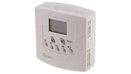 Termostaty, 0 → +50C, konf. 7 dni, 24 → 240 V AC, RS PRO