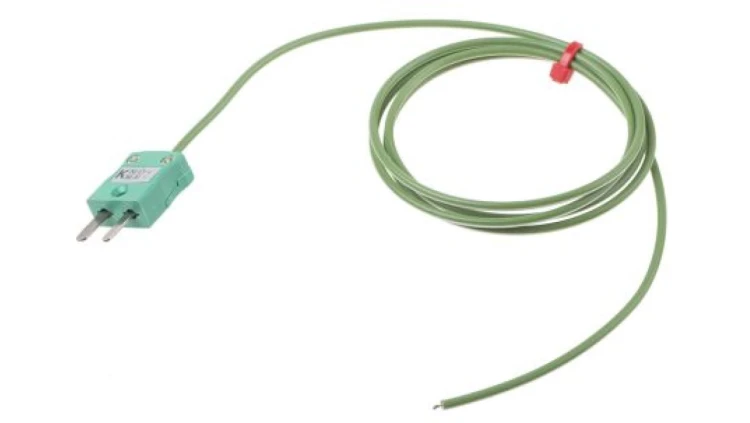 Termopara typ K do +250C 1m kabel 1m IEC