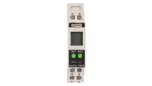 Timer Relay Wielofunkcyjne funkcyjny 01. s → 999h SPDT 1-stykowy SPDT 24 → 240V ac/dc