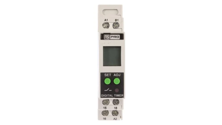 Timer Relay Wielofunkcyjne funkcyjny 01. s → 999h SPDT 1-stykowy SPDT 24 → 240V ac/dc