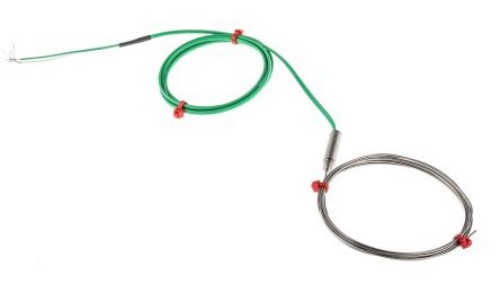 Termopara typ K do +1100C 2m kabel 1m, Stal nierdzewna IEC