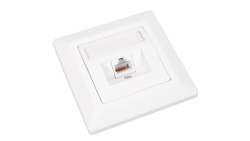 Gniazdko Solarix CAT6 UTP 1 x RJ45 podtynkowe białe SX9-1-6-UTP-WH