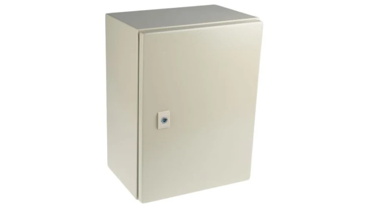 Szafka ścienna rozdzielcza RAL 7032, materiał: Stal, IP66, 400 x 300 x 210mm, RS PRO