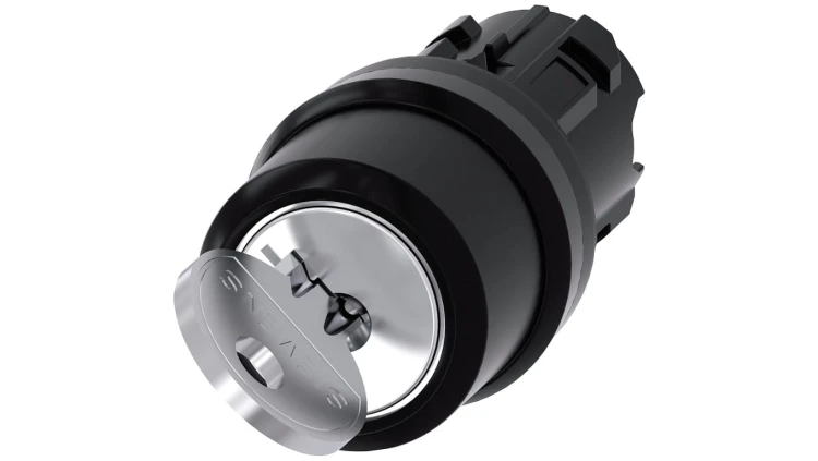 Przełącznik z kluczem 22mm tworzywo 2 poz 0I Ronis nr 455 klucz w poz O SIRIUS ACT 3SU1000-4CC01-0AA0